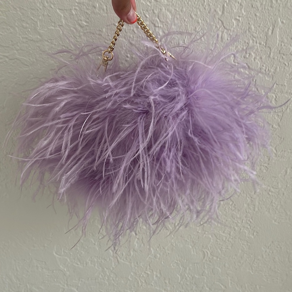 Vashtieve Ostrich Hand Bag